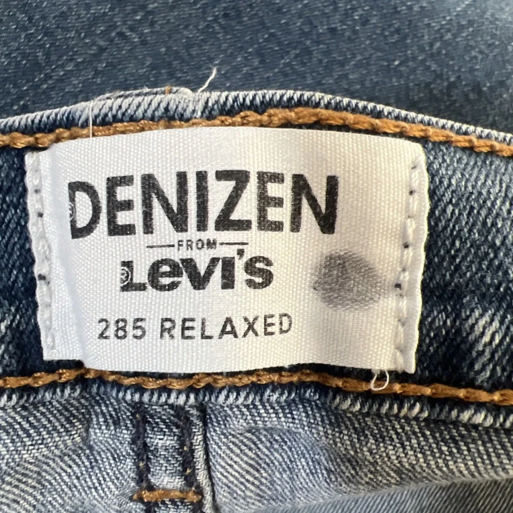 Levi's 285 Denizen Men Blue Denim Relaxed Fit Medium Wash Jean Size 34x 30